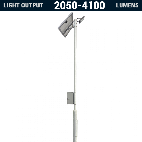 AL04 Solar 20W-40W LED Area Light (With Column)