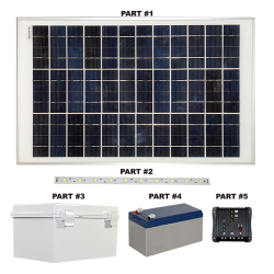 FL120 Solar 3W LED Sign Light System (1-4 Lights)