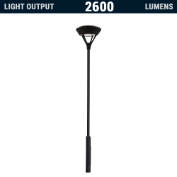 PO23 SOLAR 20W LED LAMP POST LIGHT (WITH COLUMN)