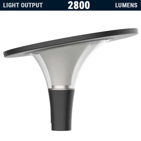PL40 Solar 18W LED Lamp Post Light (Without Column)
