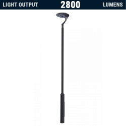 PO35 Solar 18W LED Lamp Post Light (With Column)