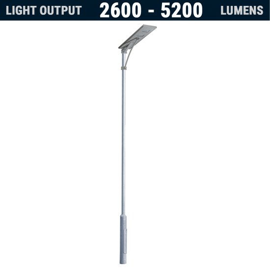 SL29 Solar 20W-40W LED All-In-One Area Light (With Column)
