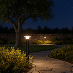 BC20 Solar LED Vandal Resistant Bollard Light