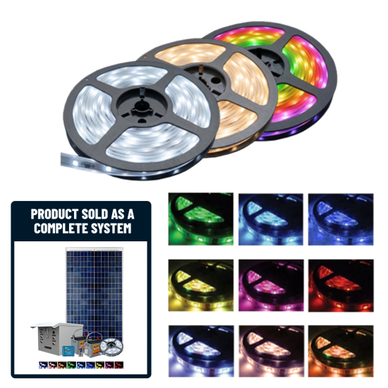 FL21 Solar 24W LED Sign Light System (1 Roll Kit)