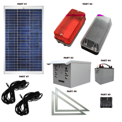SC04 Solar Scaffolding Light System (5 to 10 Lamp Kit)