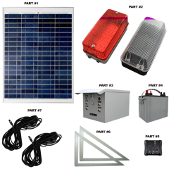 SC05 Solar Scaffolding Light System (10 to 15 Lamp Kit)