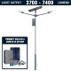 SL24 Solar Double 10W-20W LED Street / Car Park / Area Light (With Column)