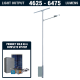 SL34 Solar 25W-35W LED Street / Car Park / Area Light (With Column) 