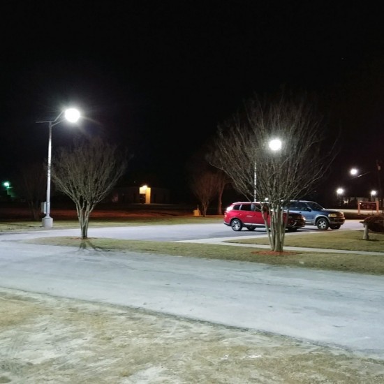SL34 Solar 25W-35W LED Street / Car Park / Area Light (With Column) 